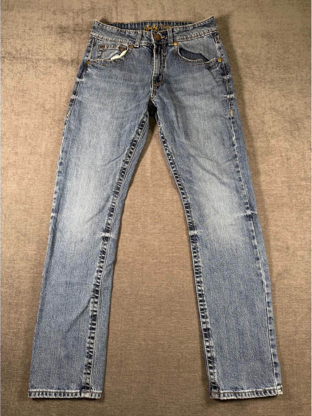 Rocky Denim by Wrangler Denim Slim Straight Jeans, Size 30x34